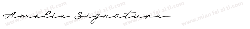 Amelie Signature字体转换